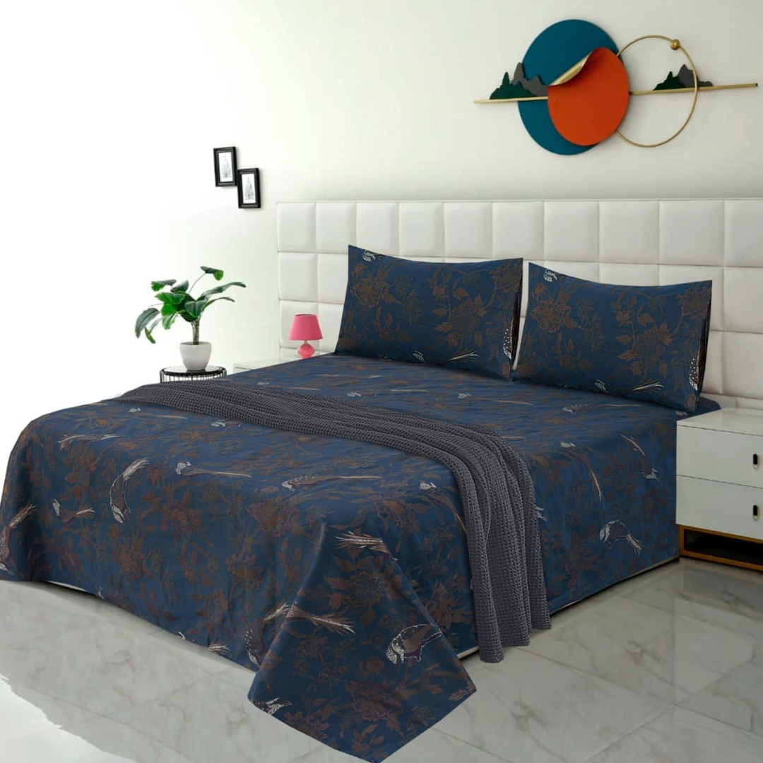 Demure 3 Pcs King Size Bedding Set