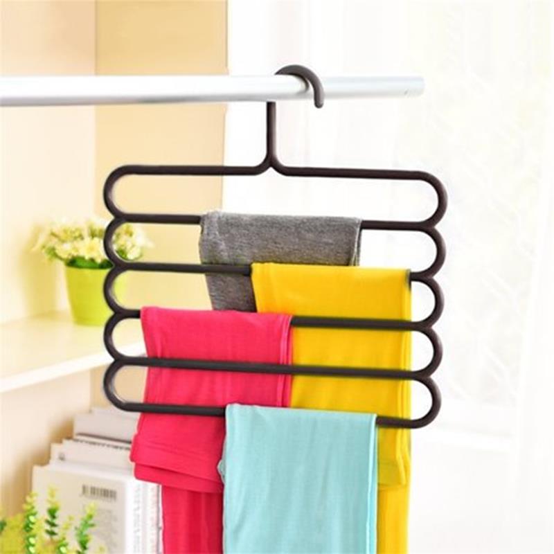 5 Layers Multifunctional Hangers Pink