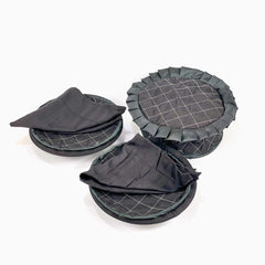 6 Pcs Quilted Hot Pot Set Coal Black