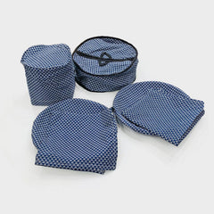 6 Pcs Quilted Hot Pot Set Meliore Blue