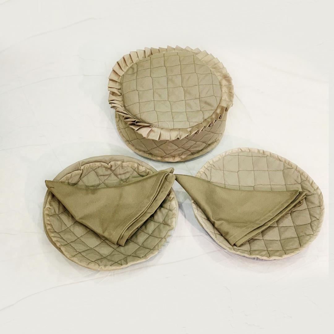 6 Pcs Quilted Hot Pot Set Vivia Khaki