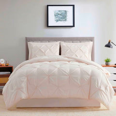 8 Pcs Diamond Ivory Bed Sheet Set with Quilt, Pillow and Cushions Covers