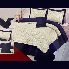 Acosta Embroided 4 Pcs Bedspread Set Blue