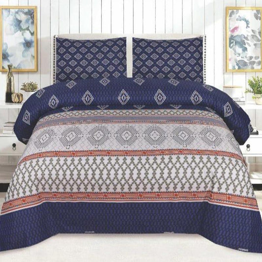 Ailish 3 Pcs Bedding Set Blue 800