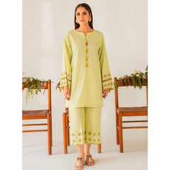 Aizal 2 Pcs Embroidered Stitched Suit