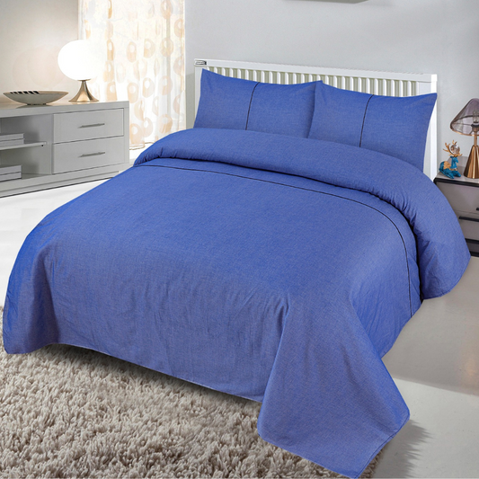 Alacrity 3 Pcs Bedding Set Blue 1024