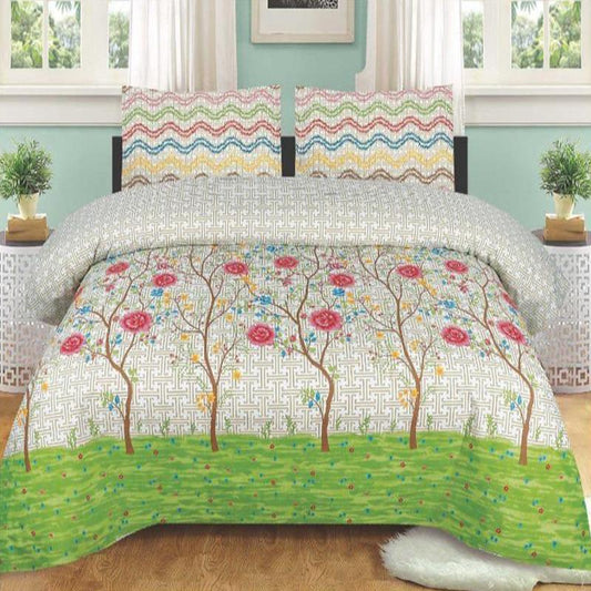 Alcaraz Floral 3 Pcs Bedding Set Grey 800