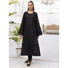 Amerah 2 Pcs Embroidered Stitched Suit Black