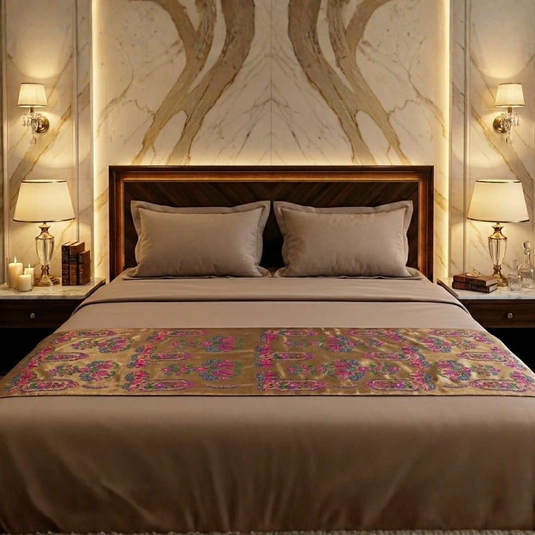 Anemoia Bed Runner Brown