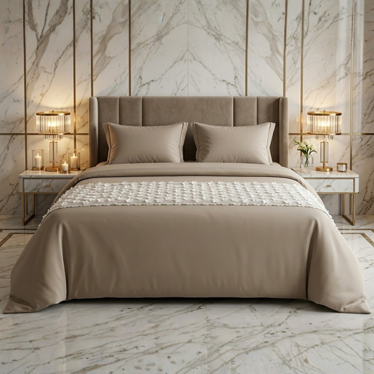 Anemoia Bed Runner Grey White 1080