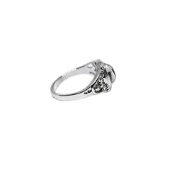 Antique Silver Single Stone Ring