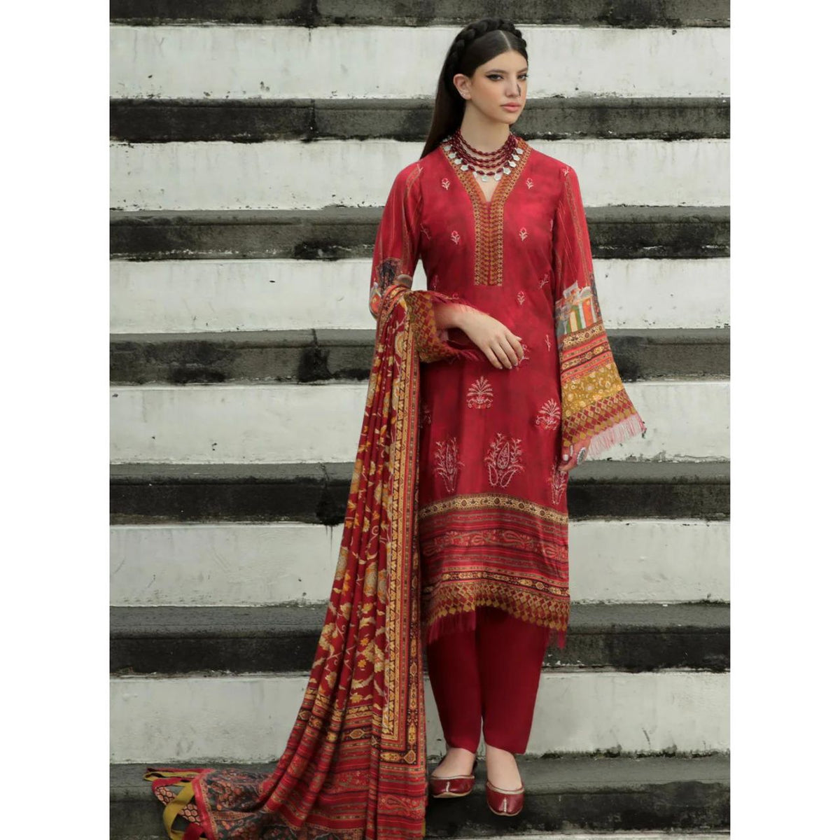 Apsara 3 PC UnStitched Suit