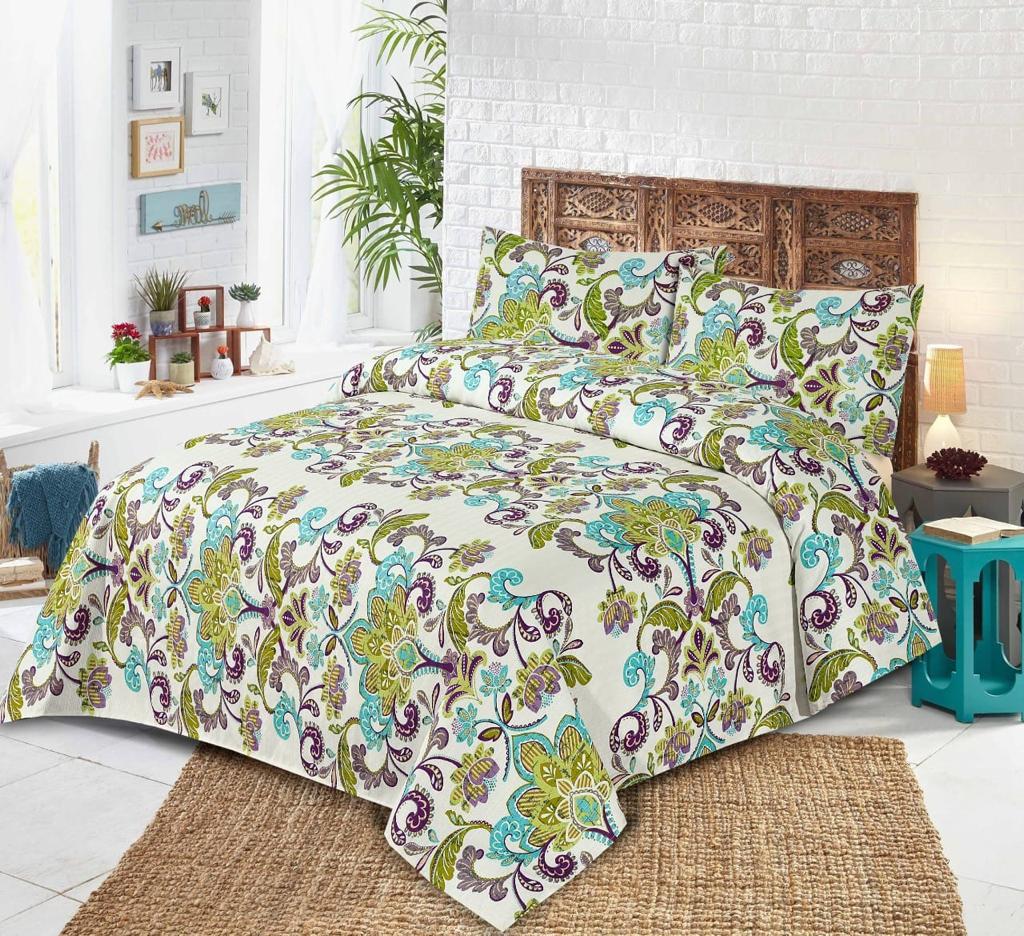 Argaki Floral 3 Pcs Bedding Set