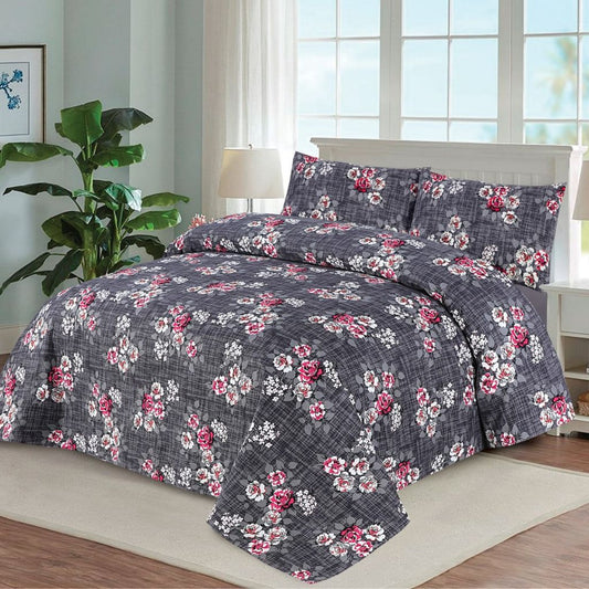 Aurora 3 Pcs Bedding Set Grey 1024