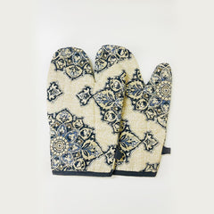 Austin Oven Mitt Set Arabesque Blue