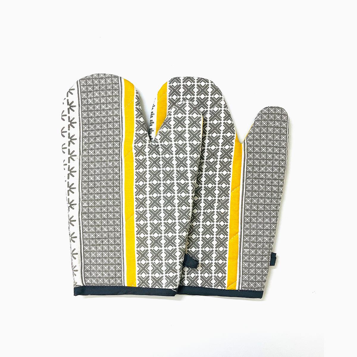 Austin Oven Mitt Set Caning Grey