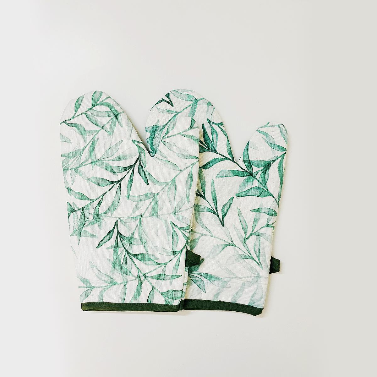 Austin Oven Mitt Set Leaf Green