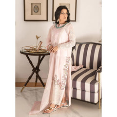 Aylin 3 Pcs Embroidered Unstitched Suit Pink