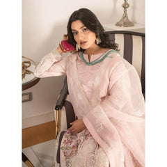 Aylin 3 Pcs Embroidered Unstitched Suit Pink