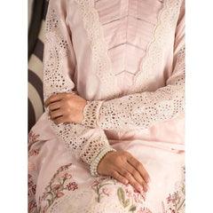 Aylin 3 Pcs Embroidered Unstitched Suit Pink