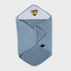 Emilia Baby Hooded Towel Grey