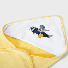 Emilia Baby Hooded Towel Yellow