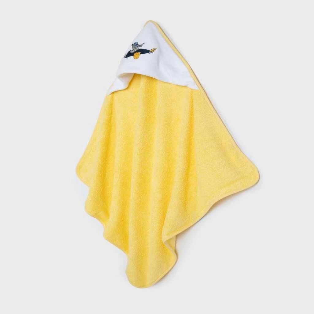 Emilia Baby Hooded Towel Yellow