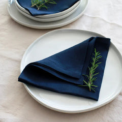 Baskin 6 Pcs Napkins Set Navy Blue