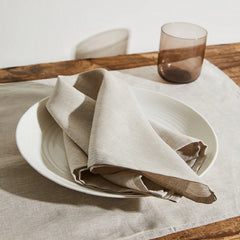 Baskin 8 Pcs Napkins Set Oatmeal