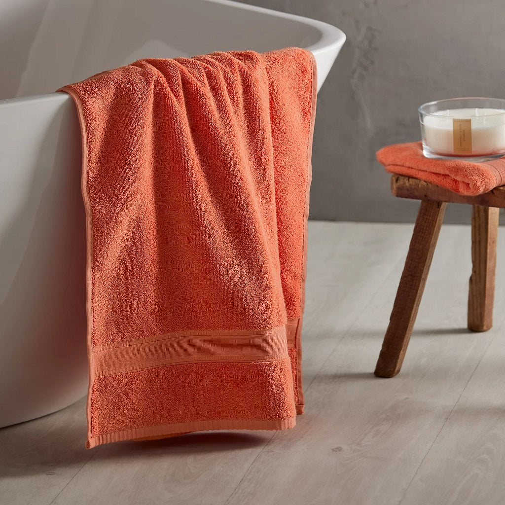 Bath Towel Orange 100% Cotton Extra Absorbent (400 GSM)