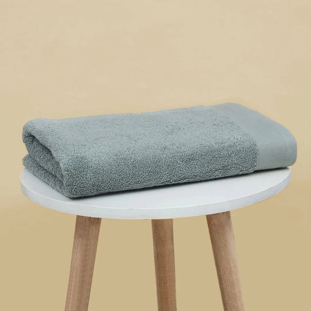 Bath Towel Silver Grey 100% Cotton Extra Absorbent (400 GSM)