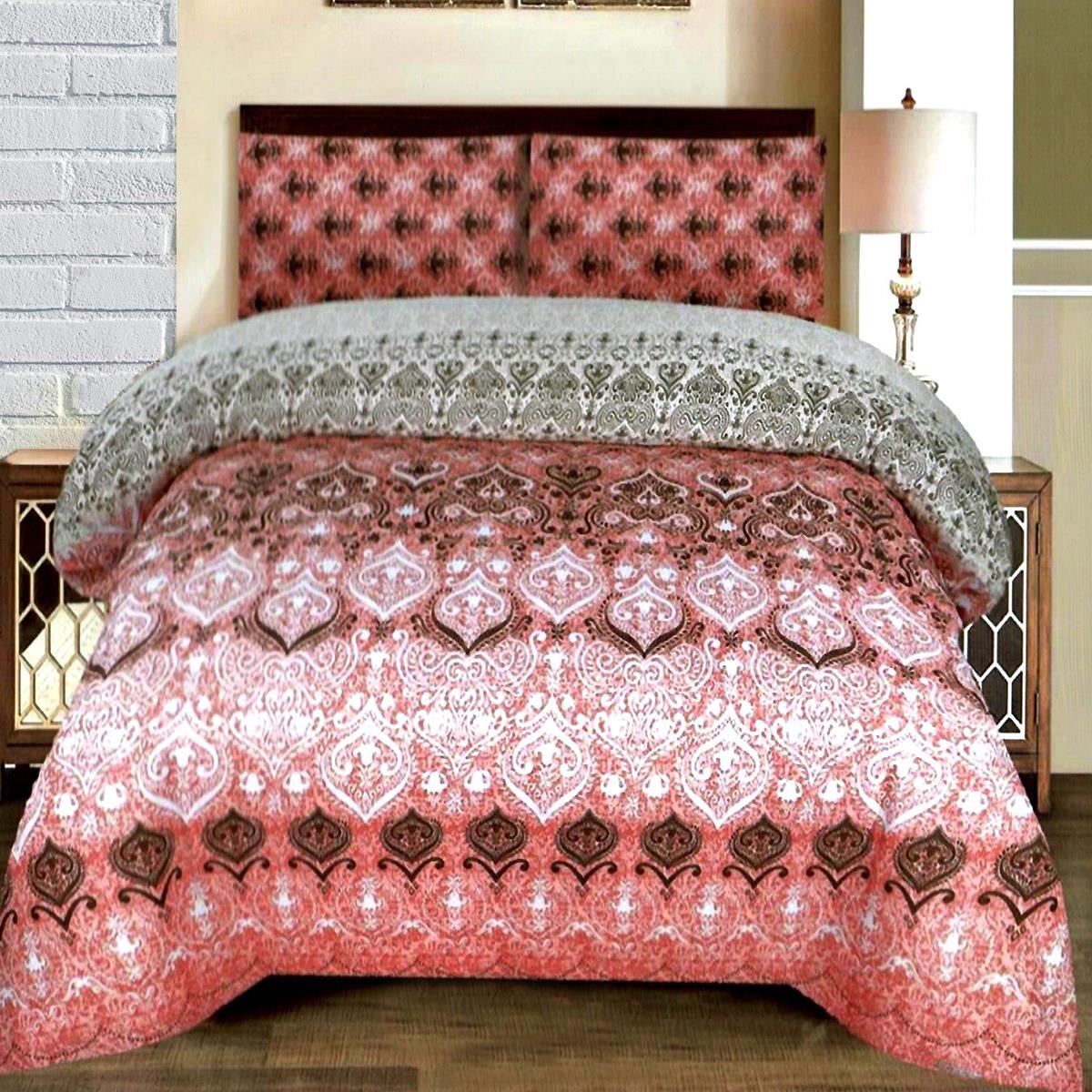 Becker 3 Pcs Bedding Set Red