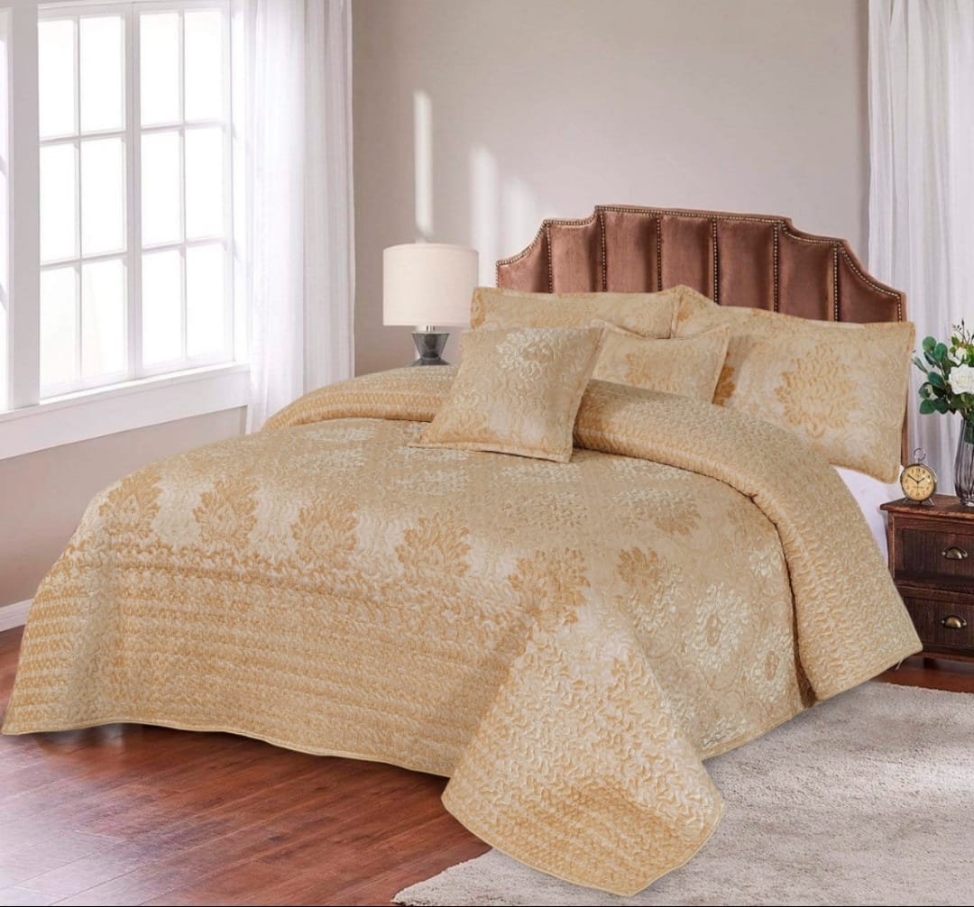 5 Pcs Maxico Gold Bed Spread Palachi