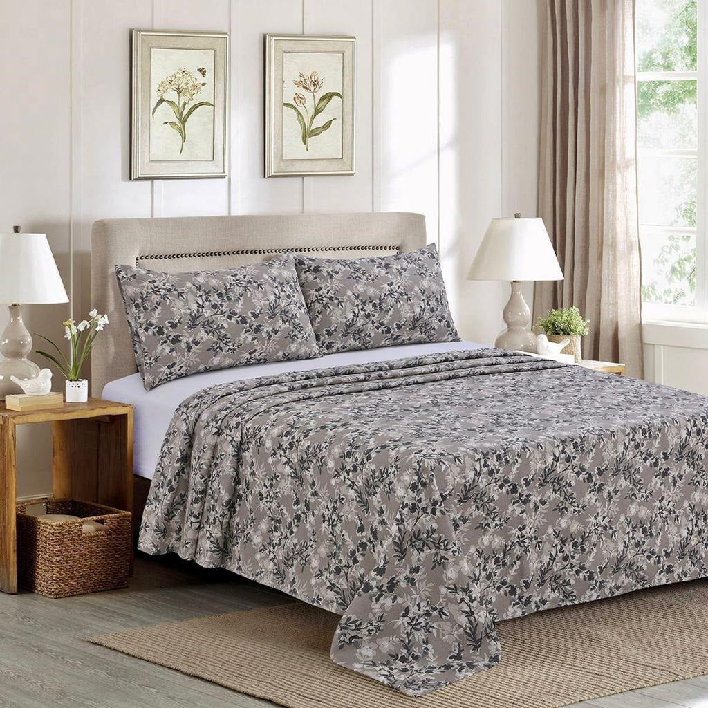 Eugene Grey 3 Pcs Bedding Set