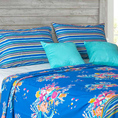 Belaflore 5 Pcs Bedding Set Blue