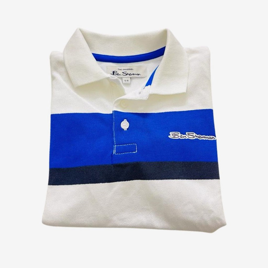 Ben Sherman White Polo T-Shirt for Kids (5-6 Years)