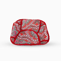 Berta Bread Basket (Roti Basket) Paisley Red