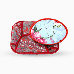 Berta Bread Basket (Roti Basket) Paisley Red