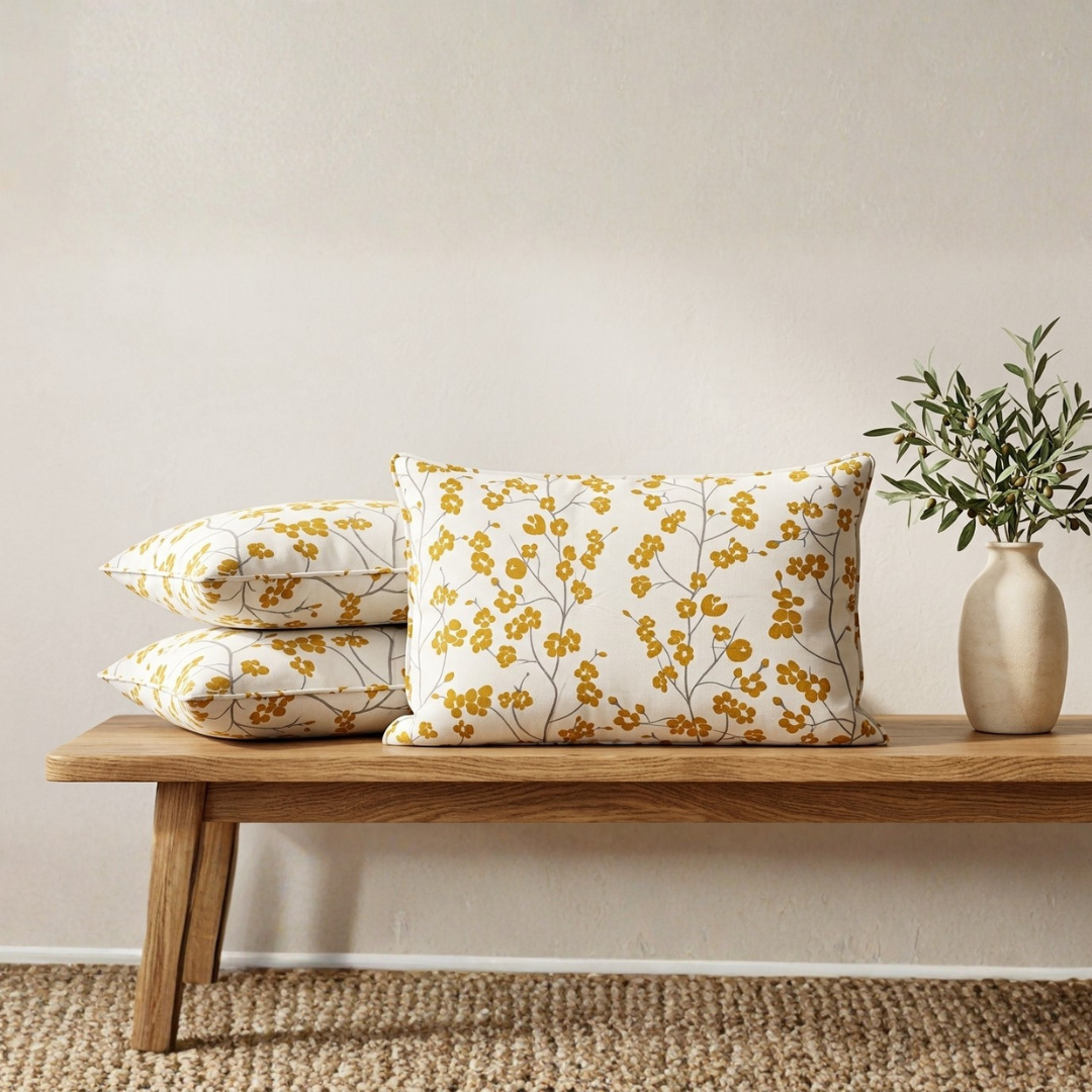 Bilious 2 Pcs Floral Pillow Covers