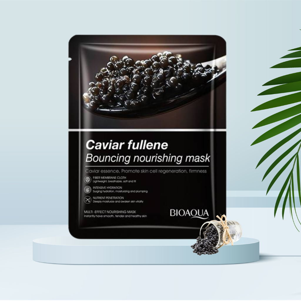 Bio Aqua Caviar Fullene Facial Sheet Mask