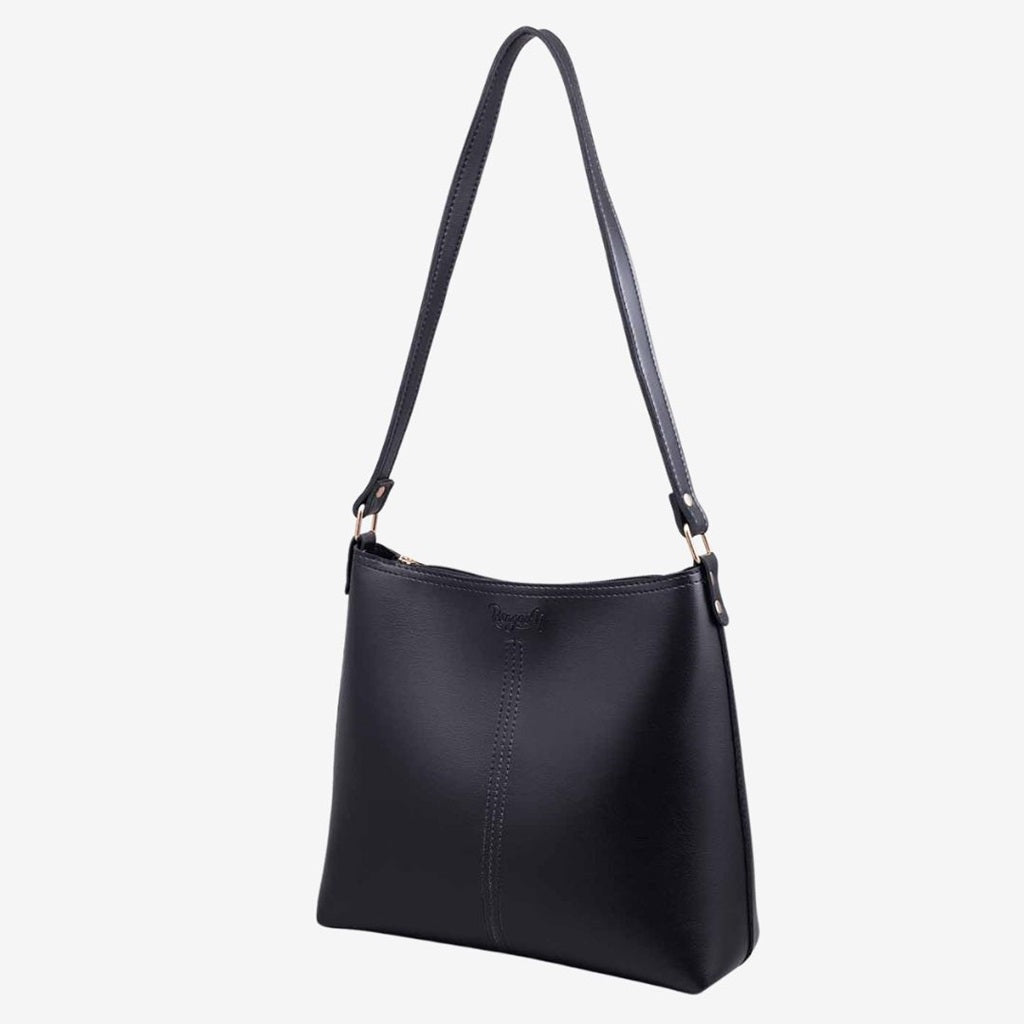 Black Hobo Tote Bag