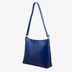 Blue Hobo Tote Bag