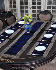 Blueberry 7 Pcs Table Runner set