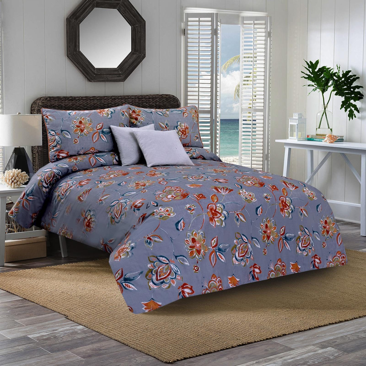 Brando Flora 5 Pcs Bedding Set