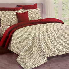 Brosnan 7 Pcs Bedspread Set Maroon