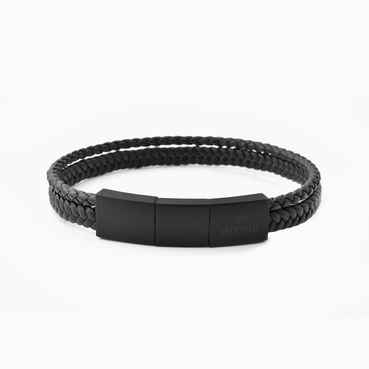 Riblor Leather Bracelet Bruno Black