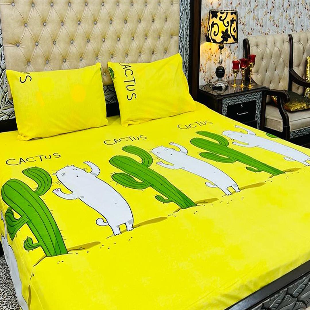 Cactus Yellow 3 Pcs Bedding Set