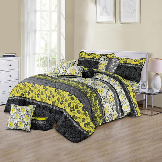 Calidia 10 Pcs Bedding Set with Filled Comforter 1080