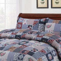 Calla Floral 4 Pcs Bedding Set with Filled Comforter