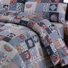 Calla Floral 4 Pcs Bedding Set with Filled Comforter